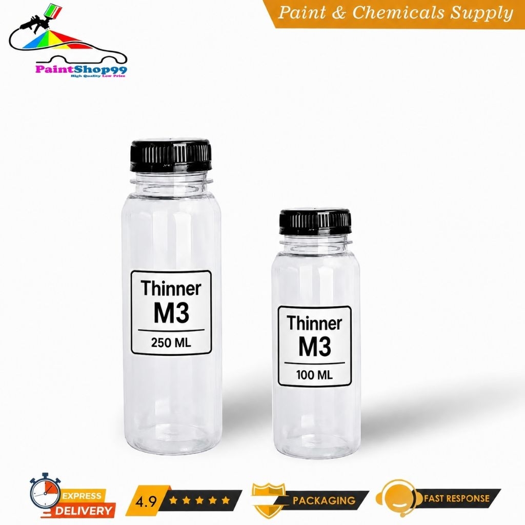 Reduser M3 / Thinner M3 / Pengencer Cat Sablon 100 - 250 Ml