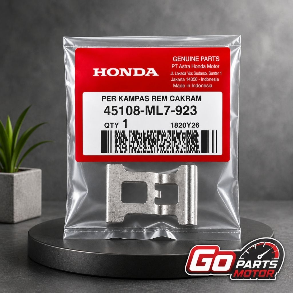 45108-ML7-923 Per Plat Penahan Kampas Cakram Belakang ORI Honda Supra 125 Blade 125