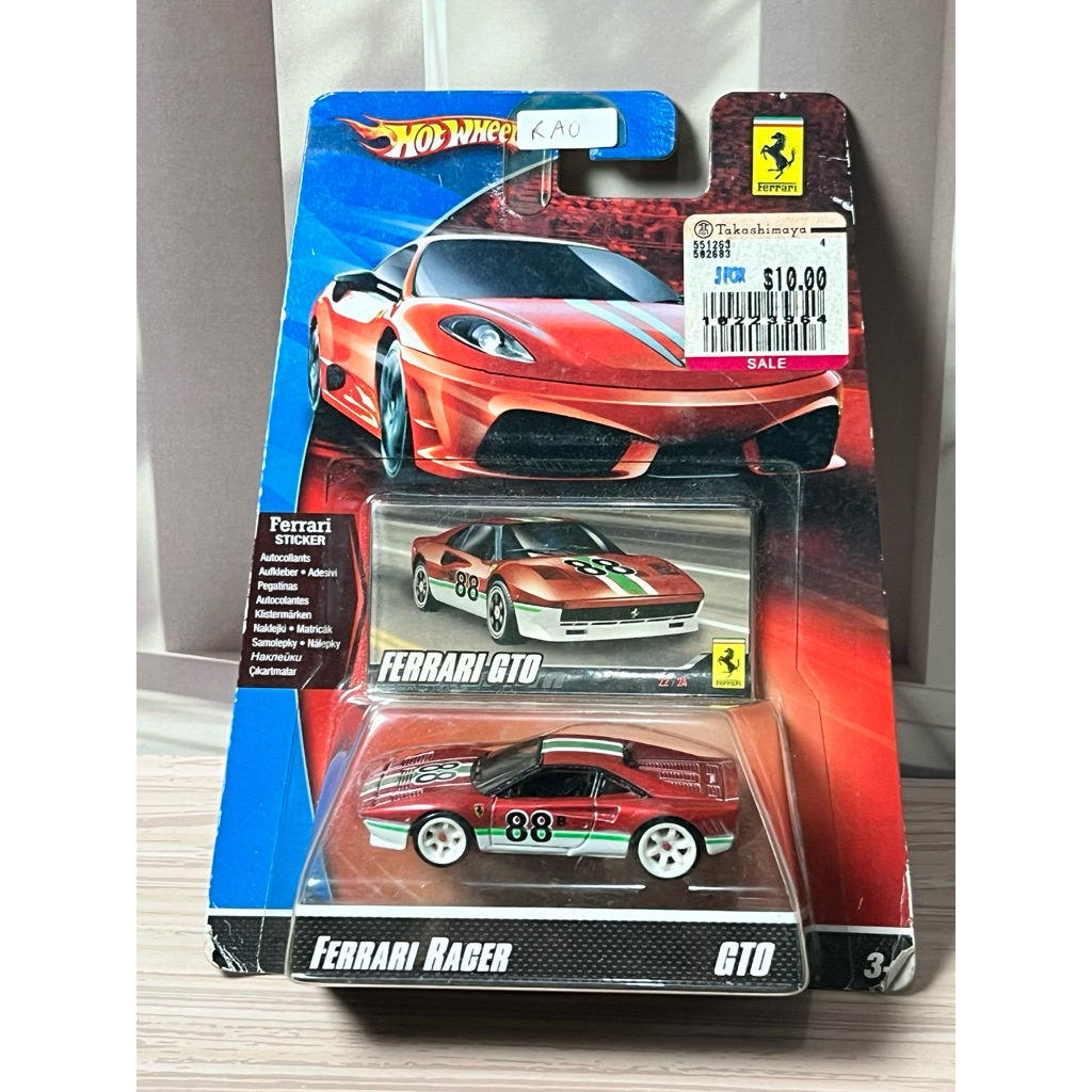HOTWHEELS FERRARI GTO FERRARI RACER GTO