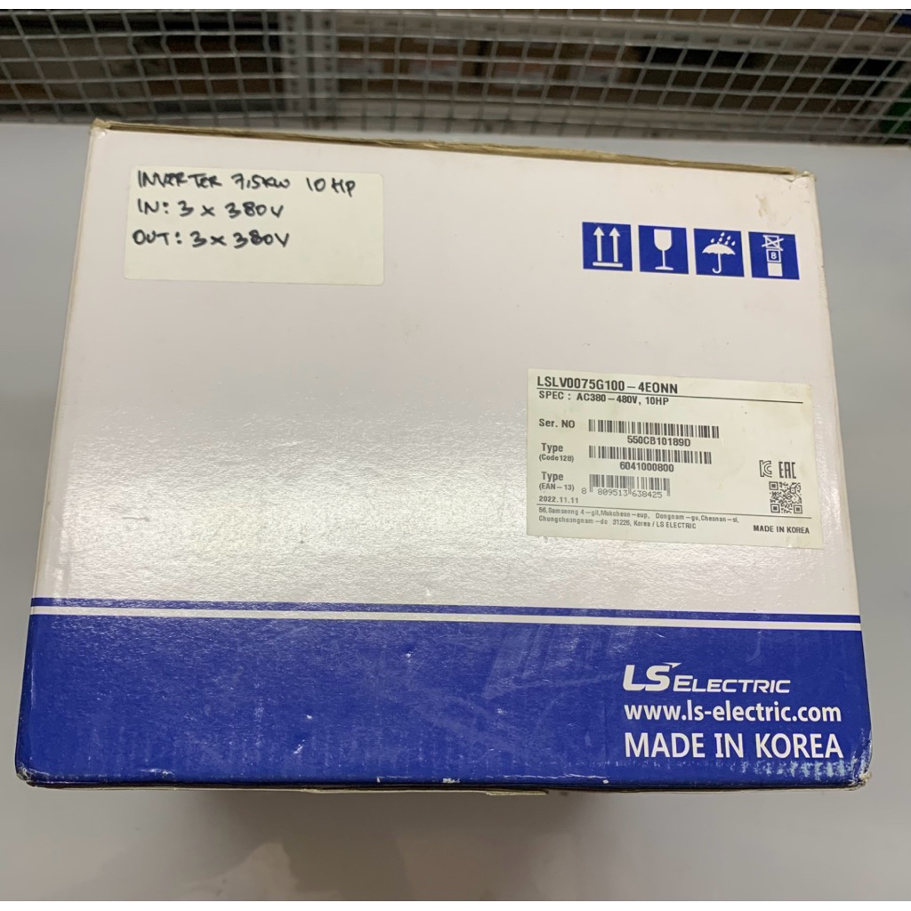 INVERTER 7,5KW 10HP LS LSLV0075G100-4E00N Input / Output : 3x380V a.c