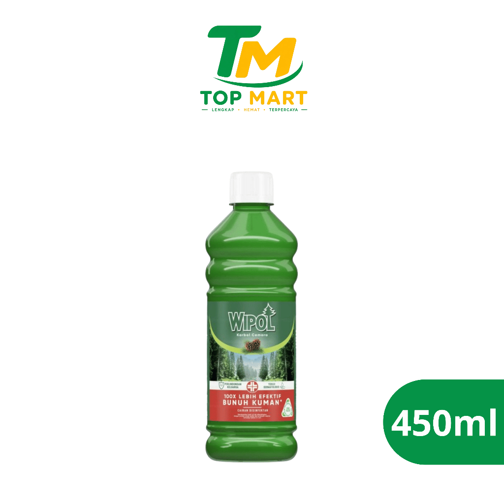 WIPOL KARBOL CEMARA BOTOL 450ML