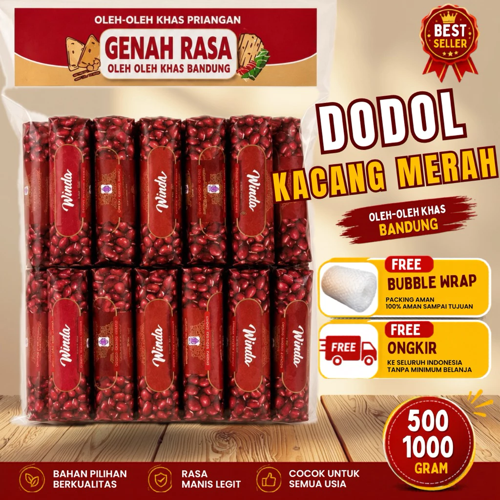 Dodol Garut Kacang Merah 500 g & 1 kg