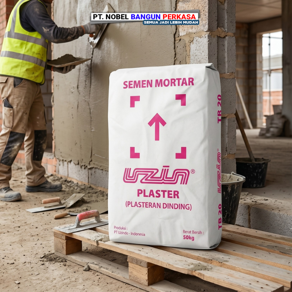 Semen Mortar UZIN Plester 50 Kg Mortar Instan Plesteran Dinding Bata Ringan Acian Halus Anti Retak