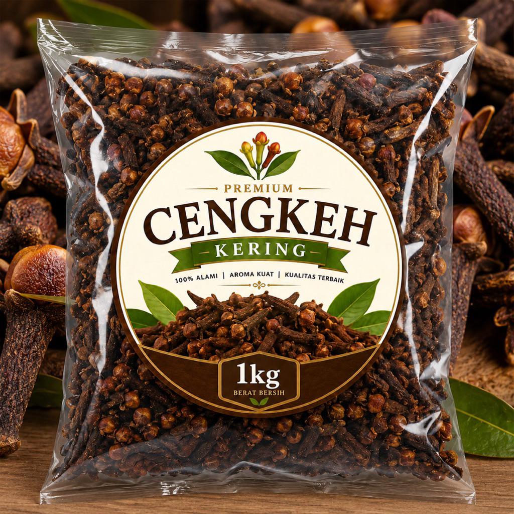 CENGKEH KERING ASLI KERING KEMASAN 1KG