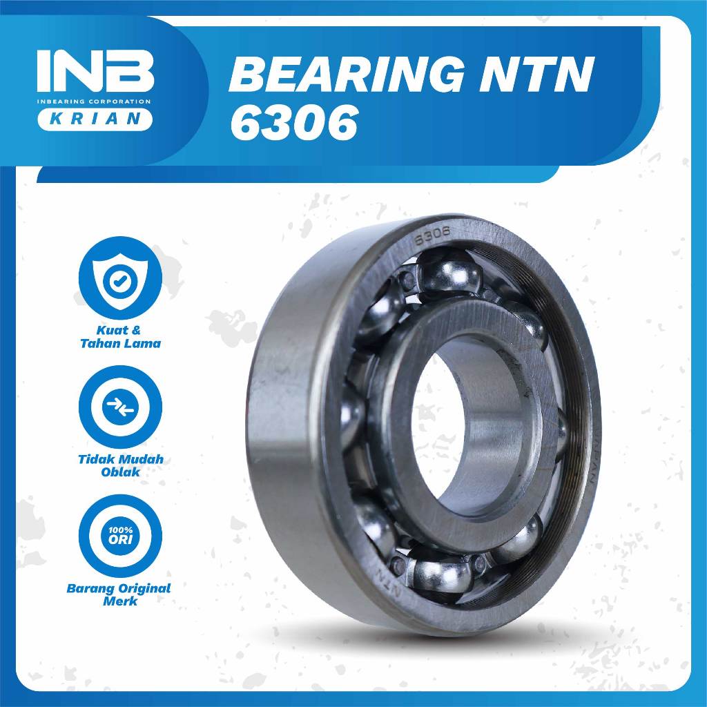 Laker Bearing 6306 NTN Bearing Mesin Pompa Irigasi Ns80 Bearing Dalam Mesin DIesel Original NTN INB 