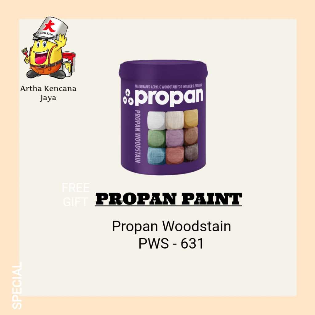 PROPAN PAINT - CAT PLITUR WATERBASED WOODSTAIN PWS 631 1 liter