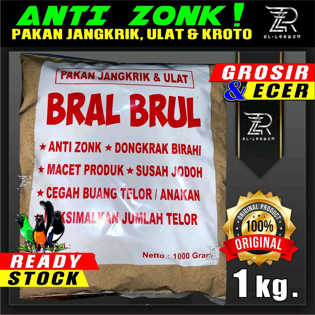0Bral Brul Pakan Jangkrik Untuk Ternak Burung Produk Asli