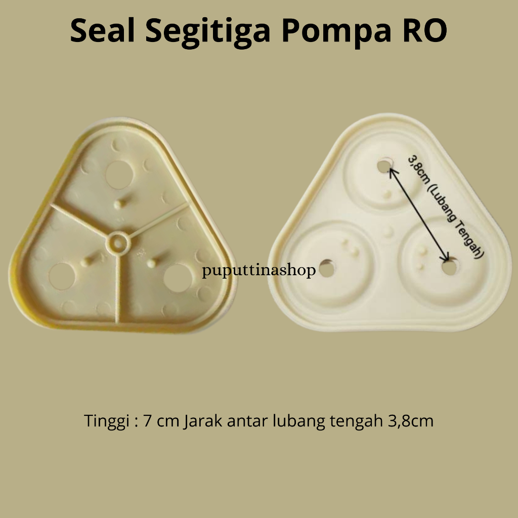 Karet Segitiga Booster Pump RO -Sparepart Pompa RO
