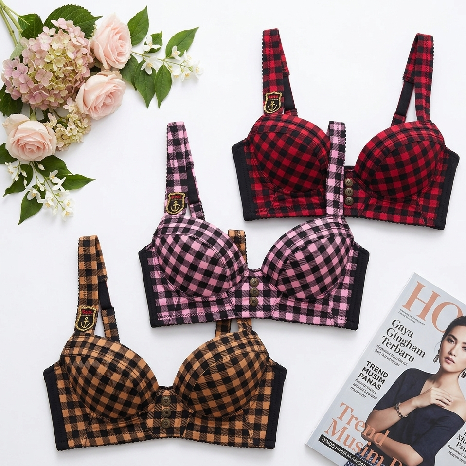 Bra Wanita BH Kawat Motif Lucu Rien Paolo 382 Tgc