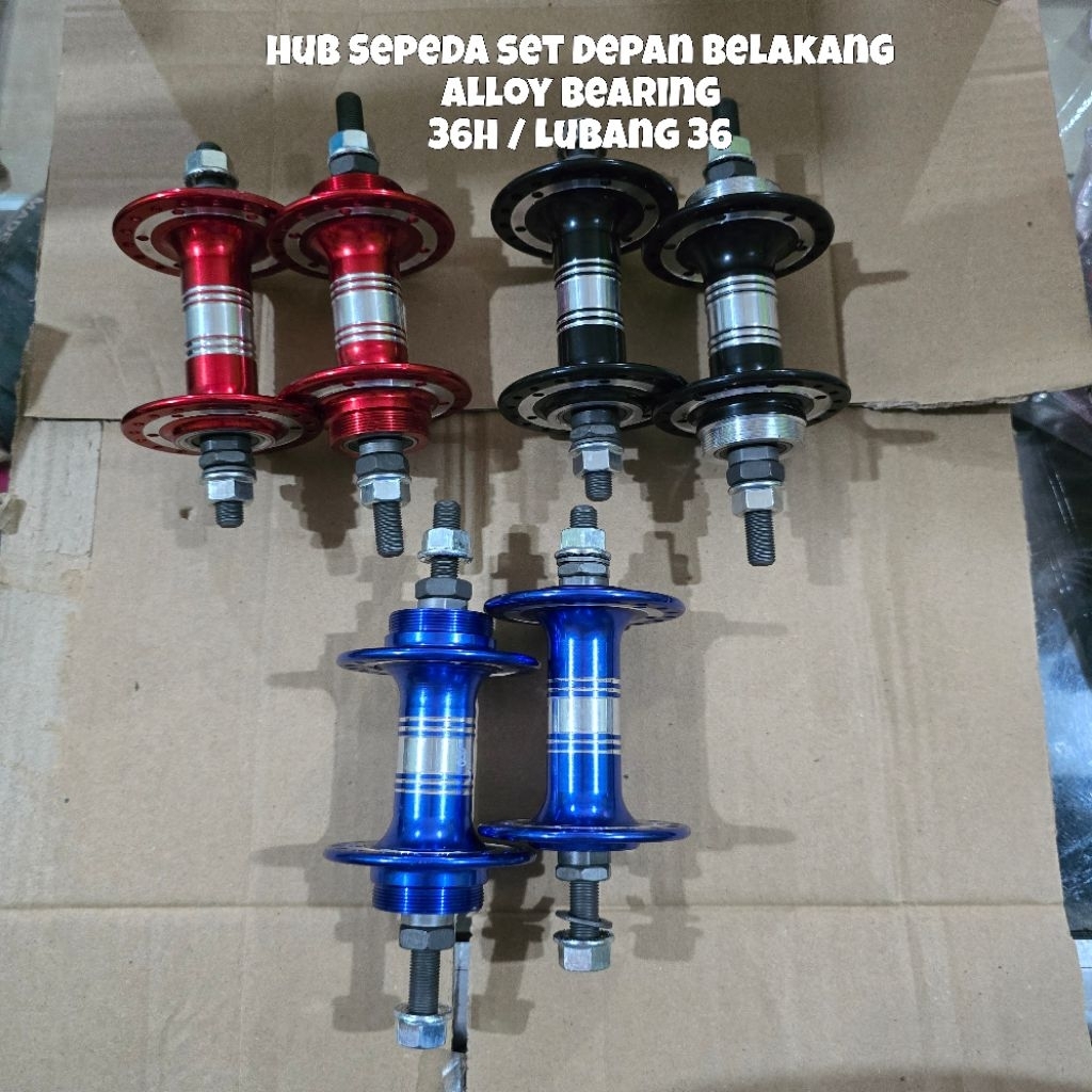 Hub Sepeda 36H  Lubang 36 Bearing Alloy Hub Freehub BMX Fixie Federal Hub Sepeda Warna Pacific Hub S