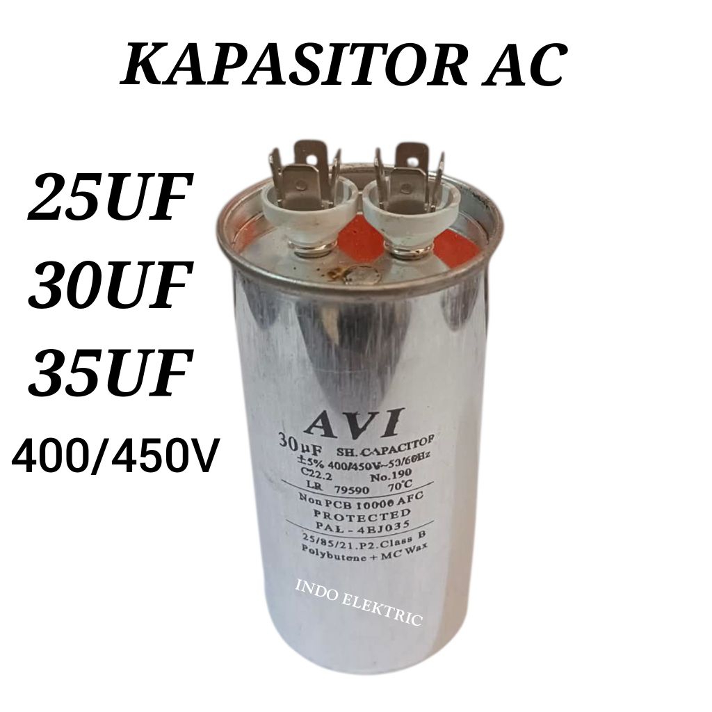 KAPASITOR AC / CAPASITOR AC 25UF 30UF 35UF 400/450V
