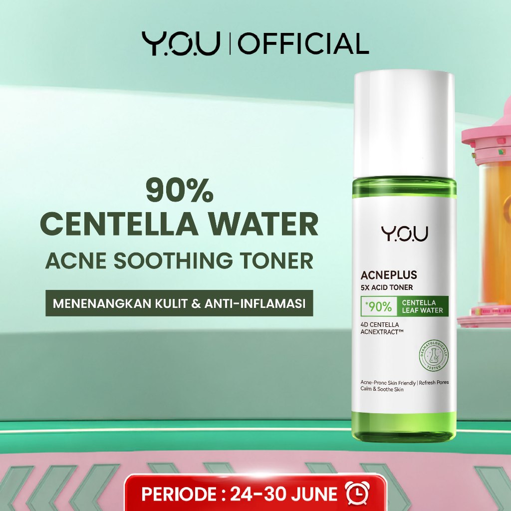 YOU AcnePlus 5X Acid Toner Toner Acne Kulit Berminyak Berjerawat