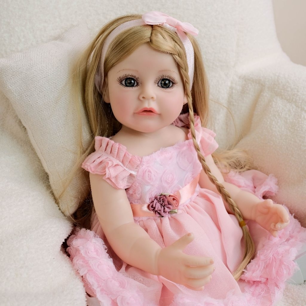 Boneka Bayi Reborn 55 cm Full Silikon Premium Original