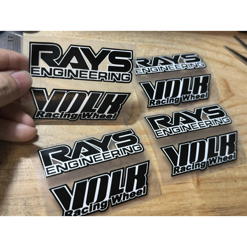 sticker Velg TE37 Volk rays copy original