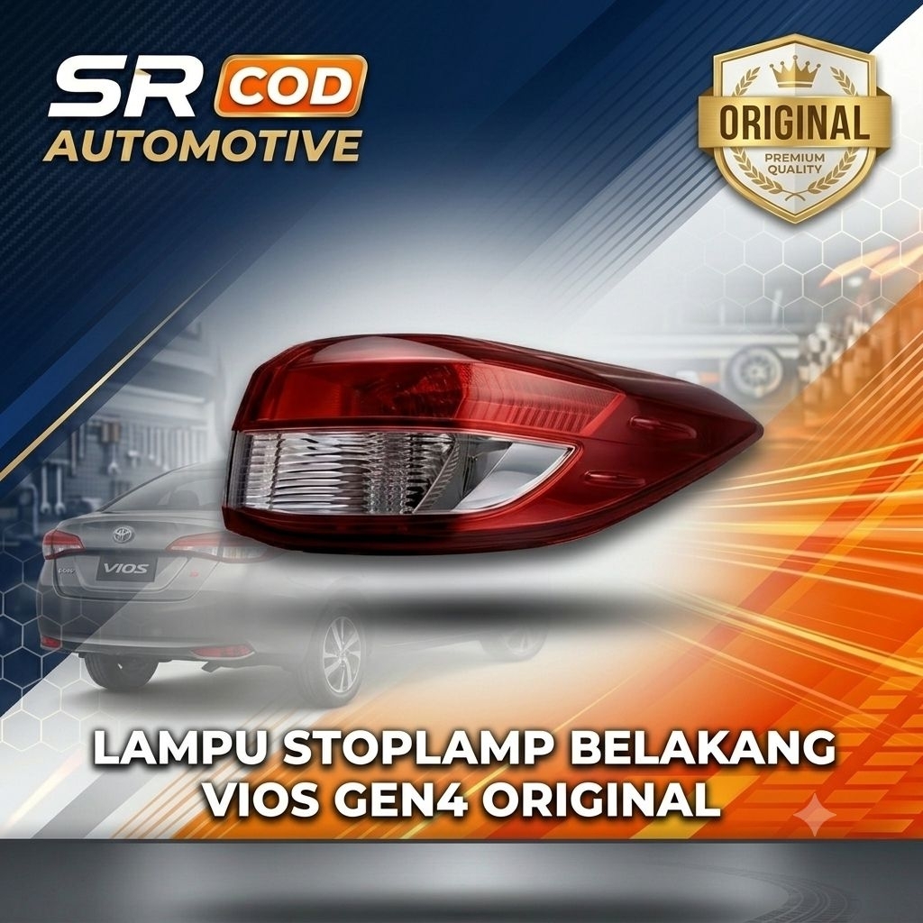 Stoplamp Vios Gen4 Lampu Rem Belakang Toyota Vios Limo LED Gen4 2018 Up Original Bisa Cod - Kanan