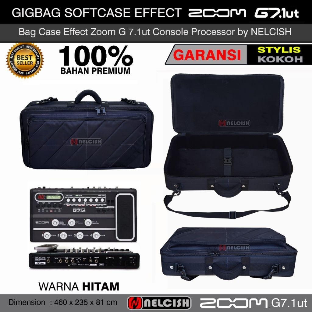Softcase Tas Gigbag Efek Zoom G7 Effects Processor for Guitar Bag Case ZOOM G 7 Gitar by NELCISH