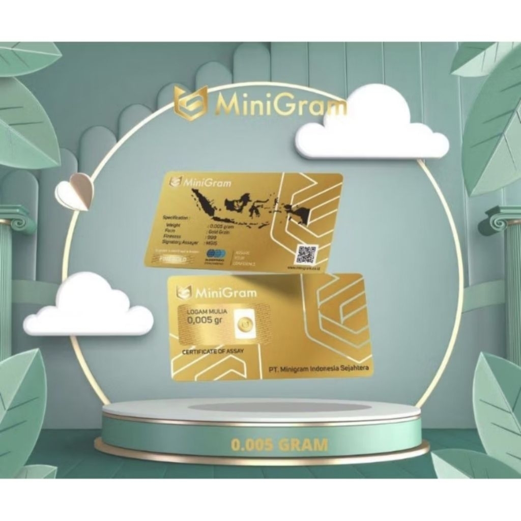Emas Minigram 0,005 gram Murni 24 karat