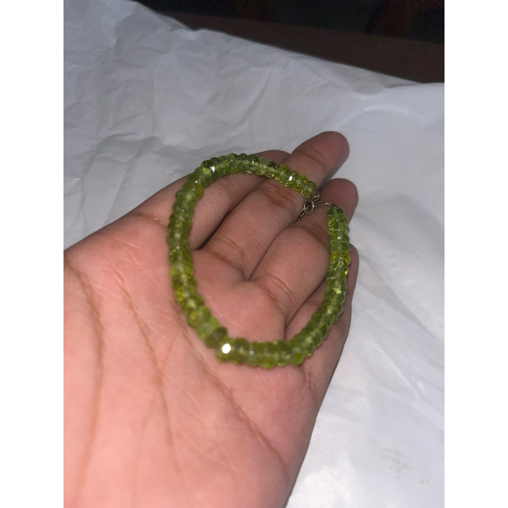 Peridot bracelet/gelang batu peridot