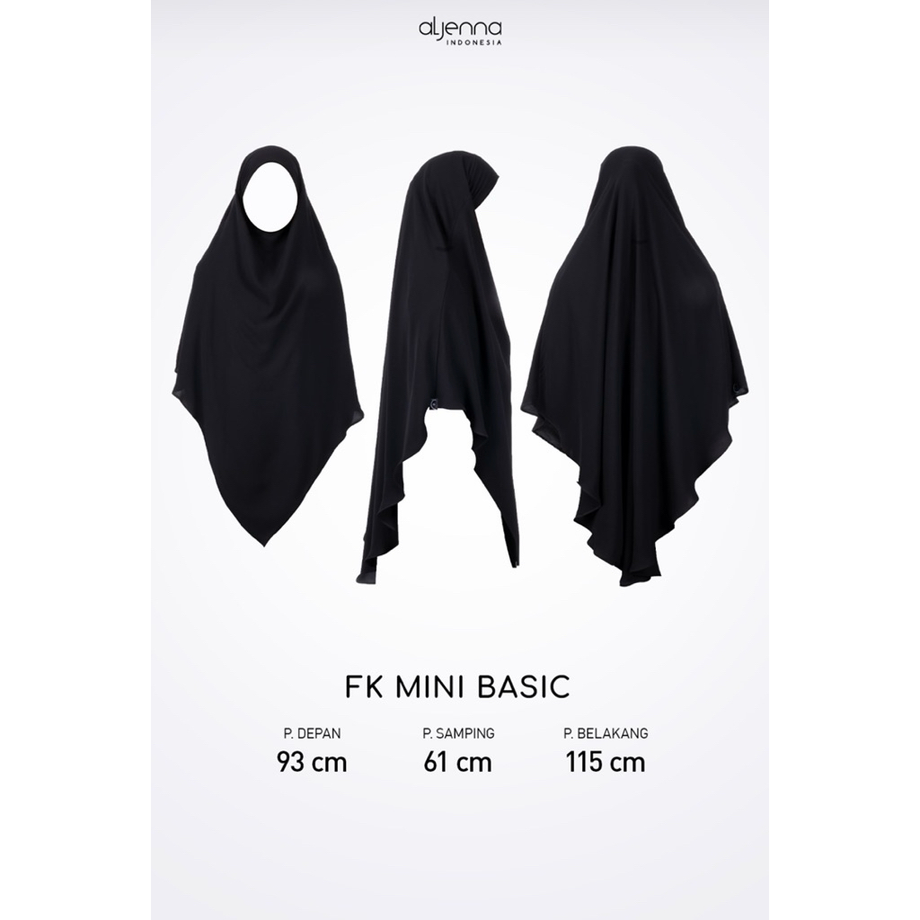 FK aljenna mini basic mazen hitam fk anti uv