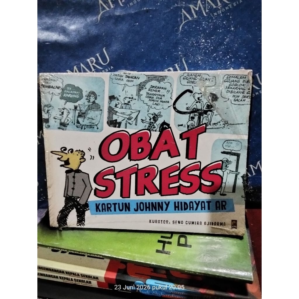 ORIGINAL BUKU OBAT STRESS KARTUN JOHNNY  HIDAYAT AR