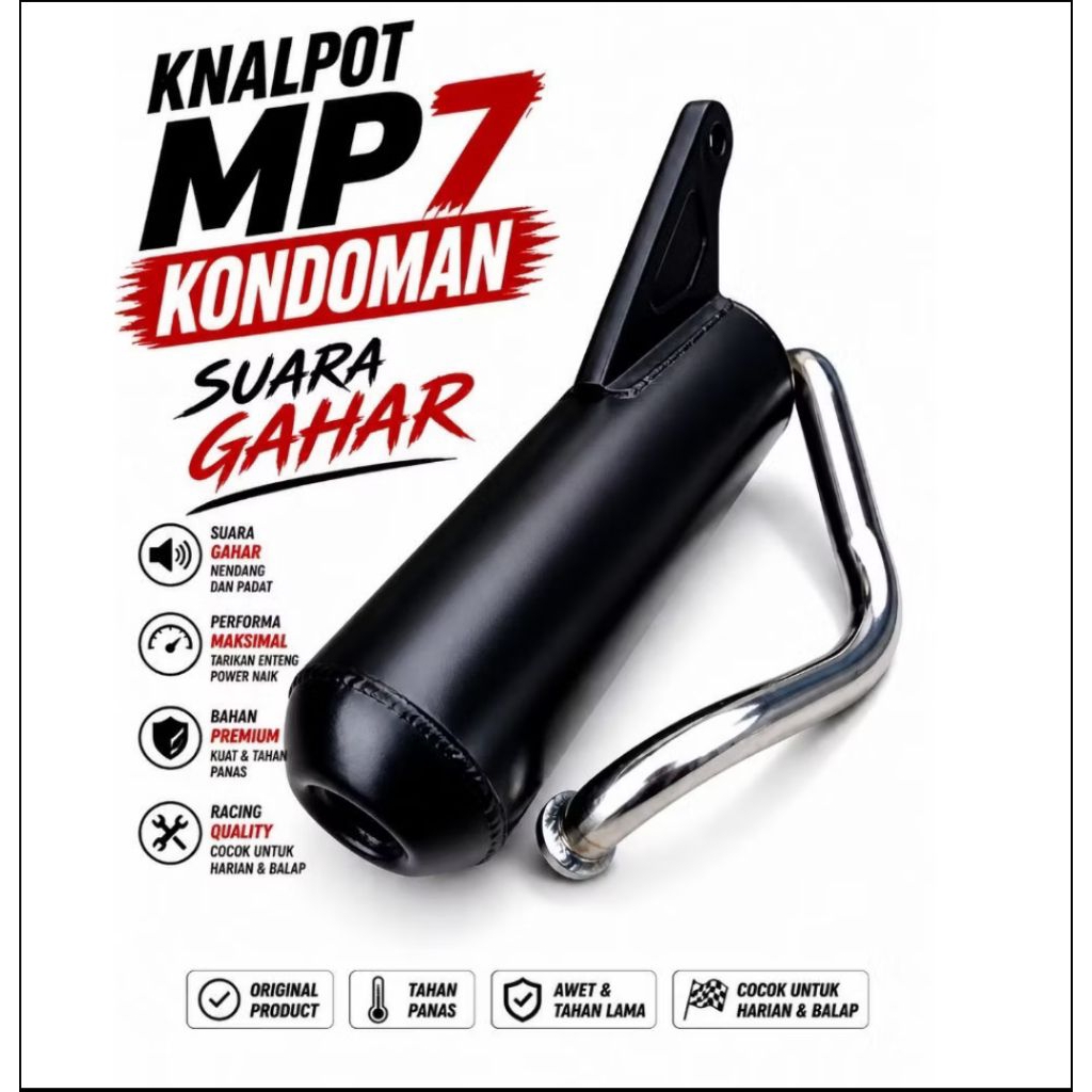 KNALPOT MP7 115 EMPUSH REGULASI  KOMPETISI BEAT NEW BEAT OLD BRAT FI BEAT PGM BEAT ESP BEAT DELUX