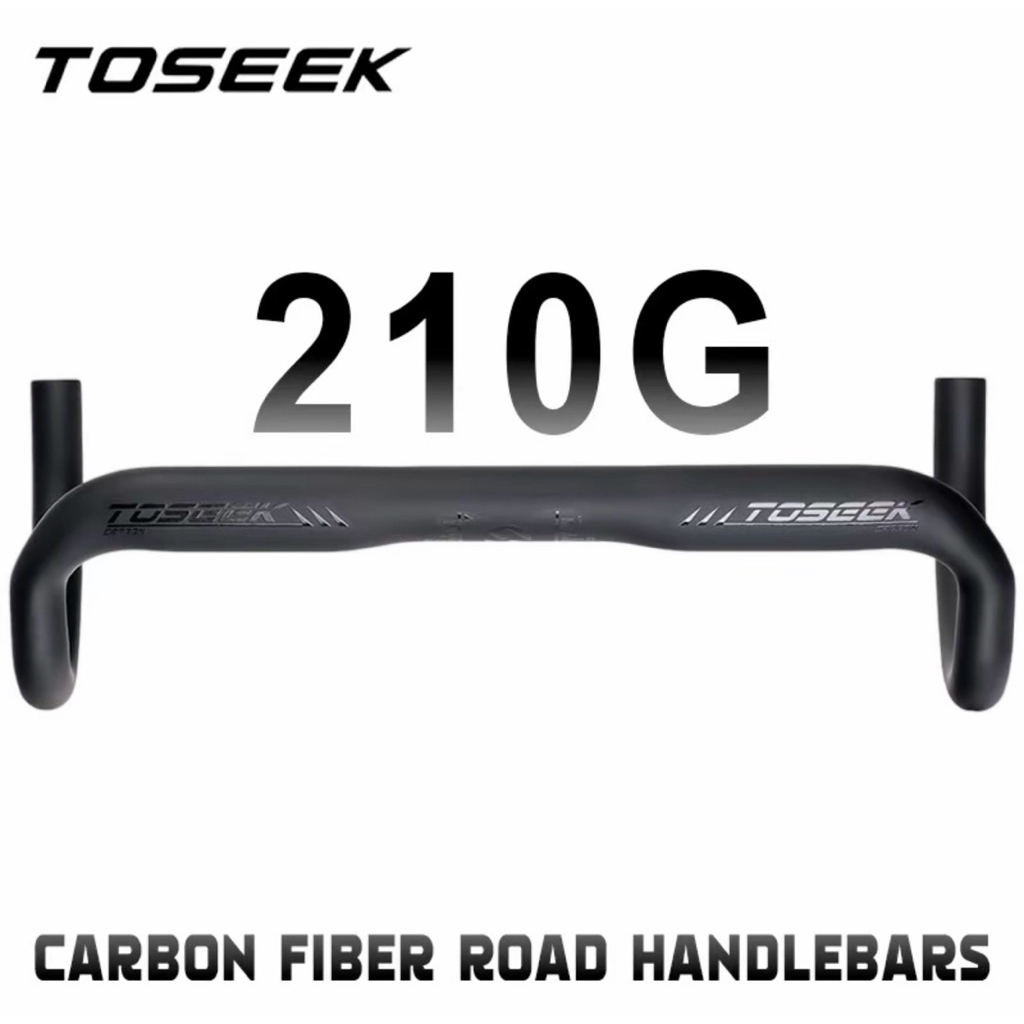 Dropbar TOOSEK Carbon Matte/Black - Handle Dropbar Sepeda Balap Roadbike 31.8x440mm