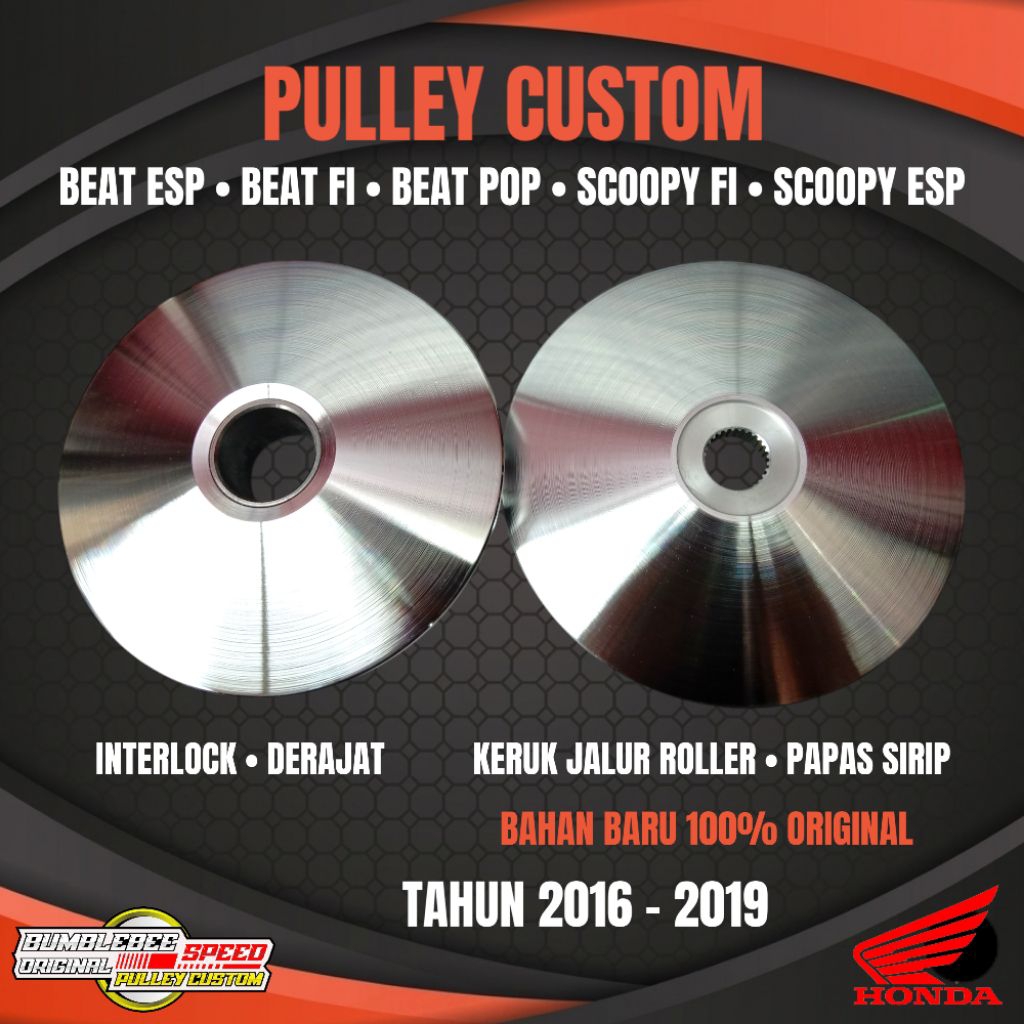 PULLEY SET K44 BEAT POP / BEAT ESP / BEAT FI / SCOOPY ESP / FI