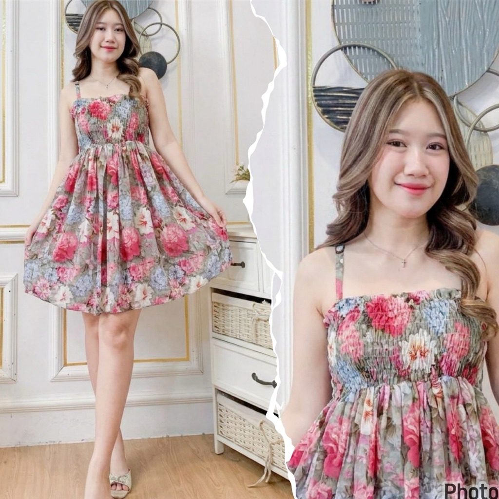 Daster Bali Mini Lexie Dress//Daster Rayon Motif Bestseller