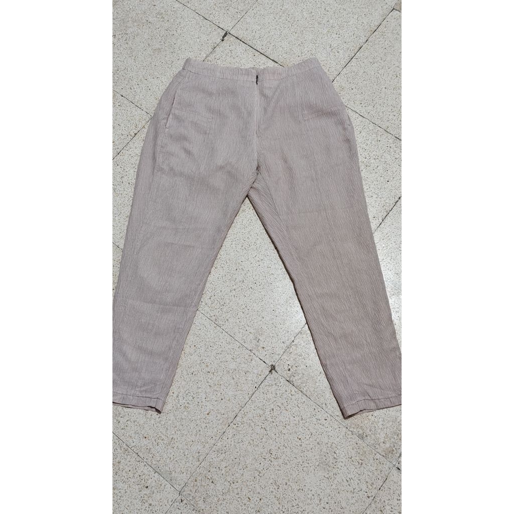 PRELOVED Uniqlo Seersucker Ankle Pants