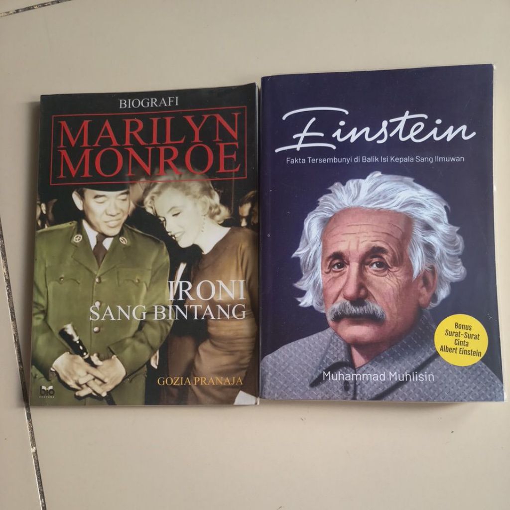 SATUAN Marilyn Monroe, Einstein Preloved original bahasa Indonesia