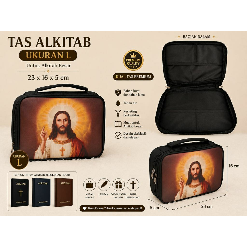 Tas sampul souvenir alkitab besar