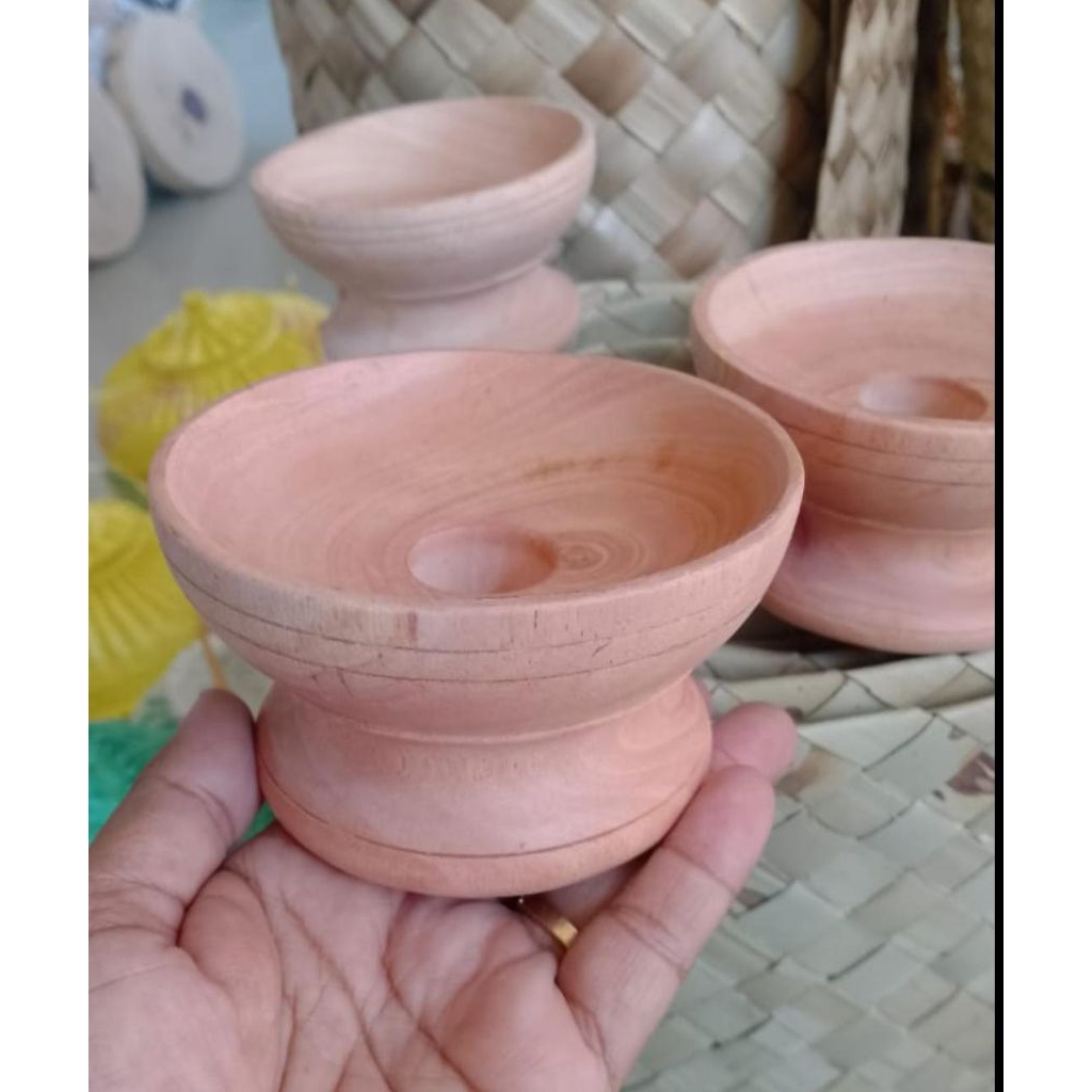 Tatakan genta 10cm bahan kayu home decorations
