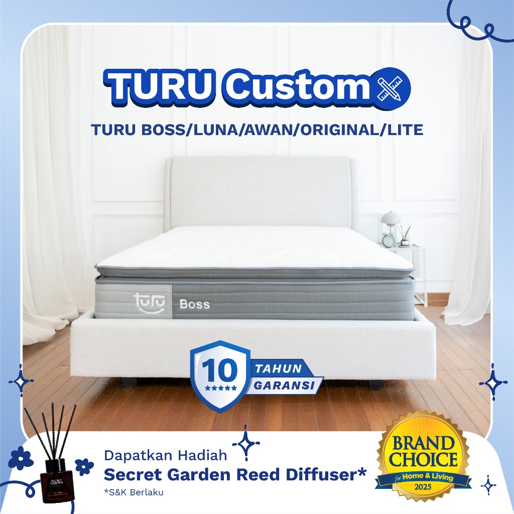 Kasur TURU CUSTOM Size / Ukuran | Semua Tipe Ukuran Bebas Custom | Bisa Request Panjang dan Lebar