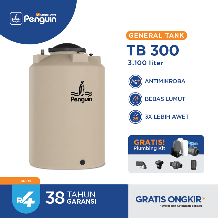 Penguin TB-300 3000 Liter Toren Tandon Tangki Air General Tank