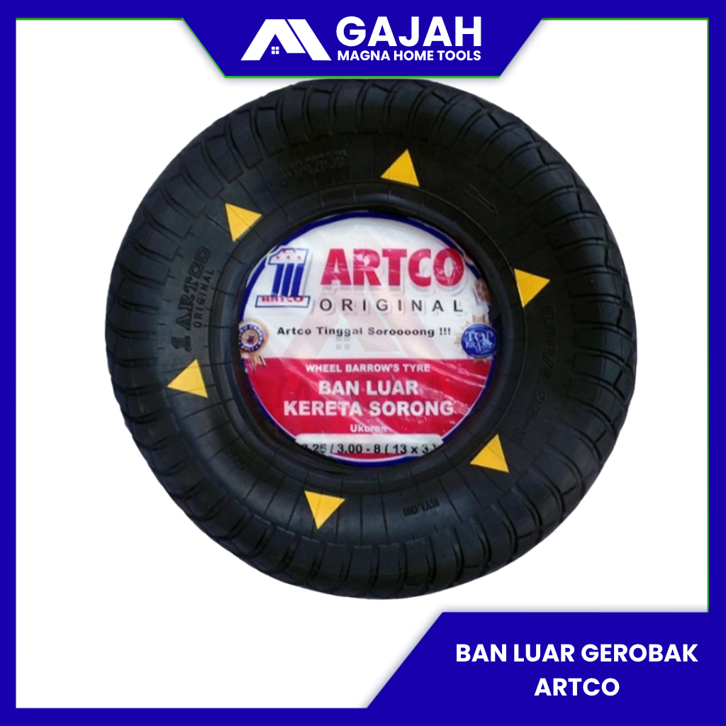 BAN LUAR KARET ASLI GEROBAK ARTCO / ARKO / ANGKONG / SORONG ORIGINAL