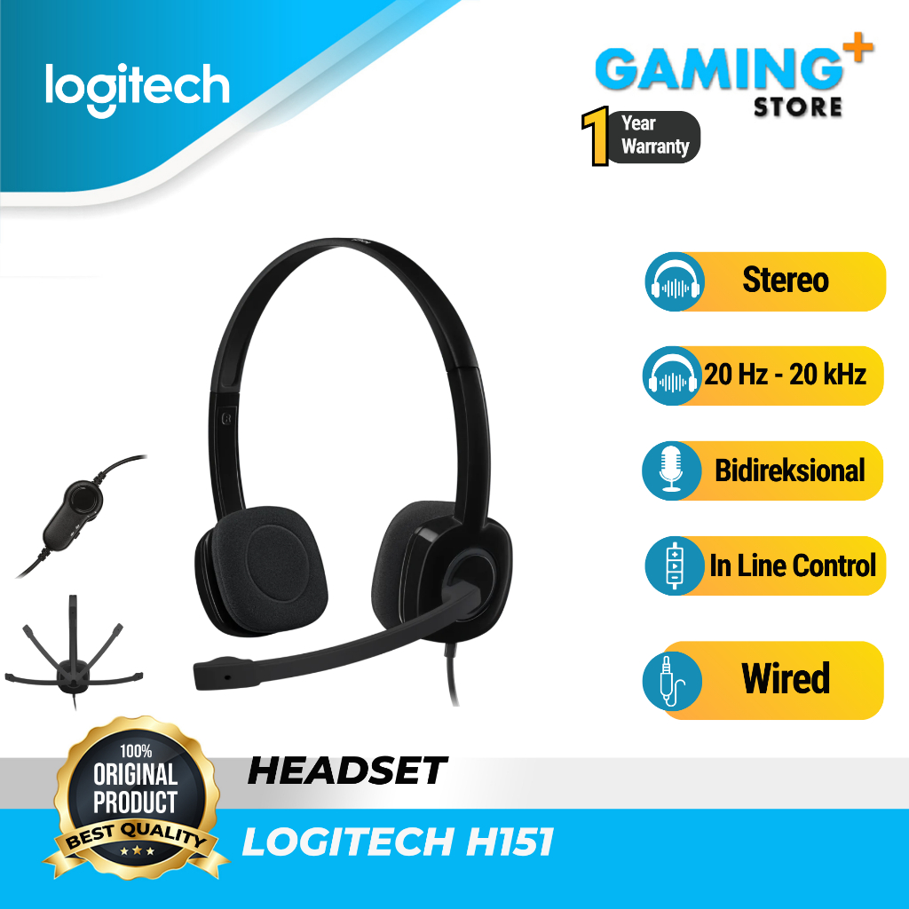 Logitech H151 / H 151 Stereo Headset
