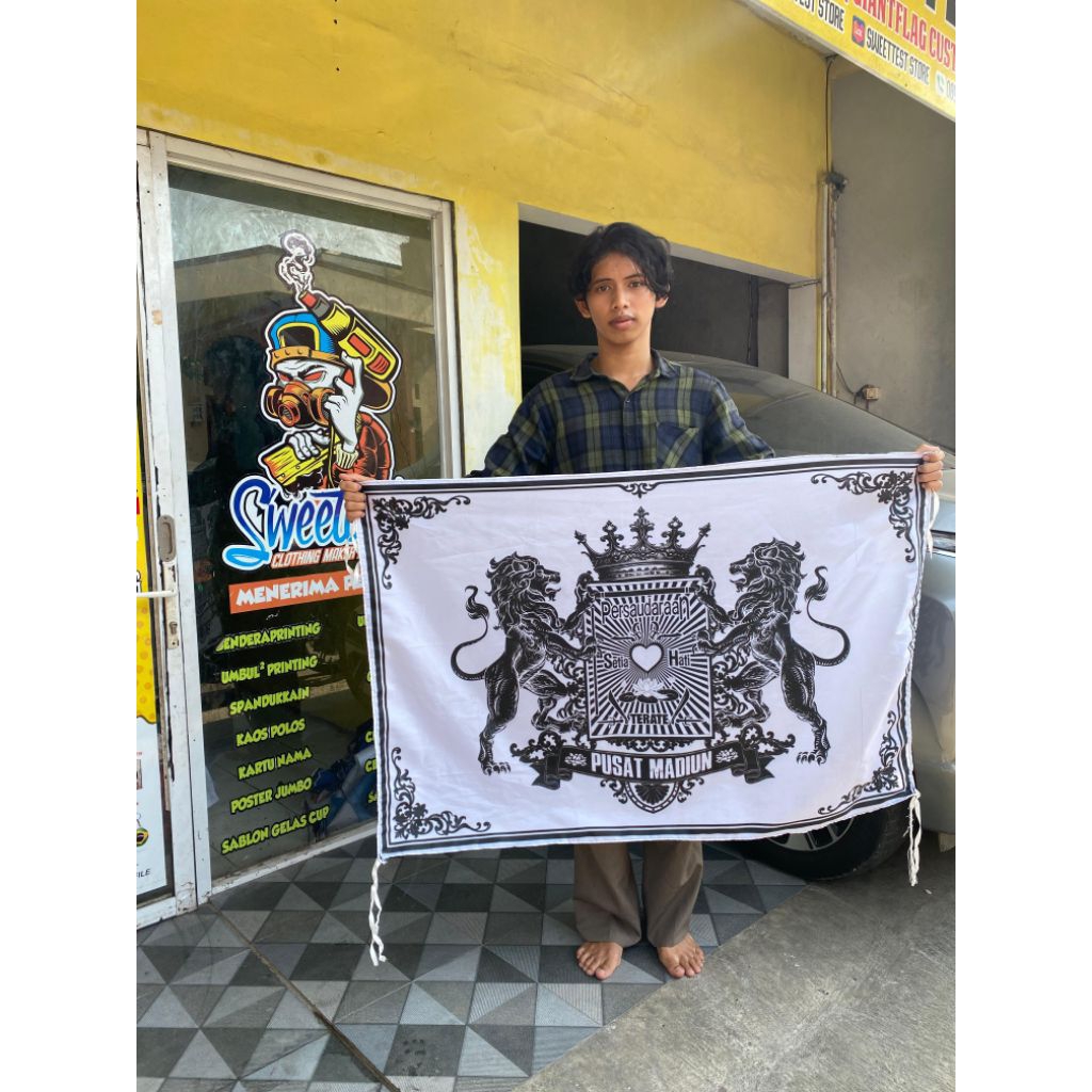 DESAIN TERBARU + BENDERA PSHT, BENDERA PRINTING PSHT, BENDERA PSHT, FLAG PSHT, GIANTFLAG PRINTING PS