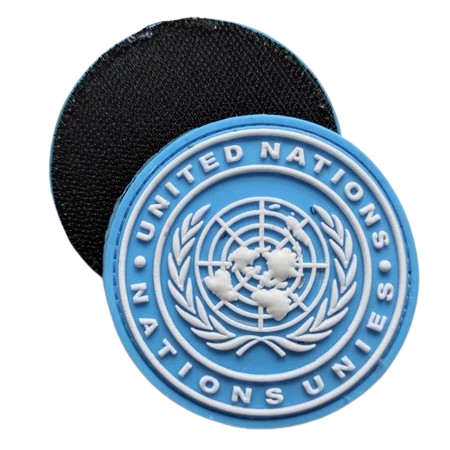 patch rubber logo PBB unifil bulat/rubber patch unifil/tempelan emblem karet