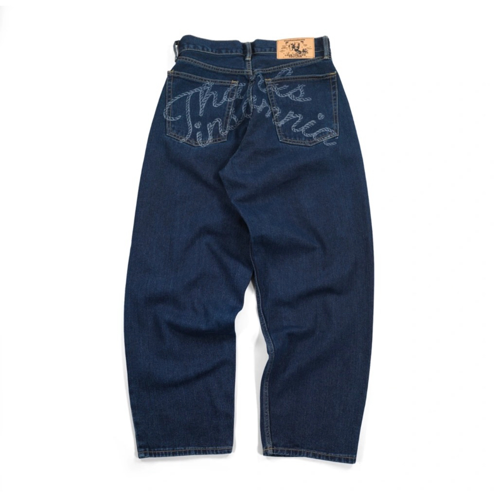 denim pants draeller rope indigo thanksinsomnia