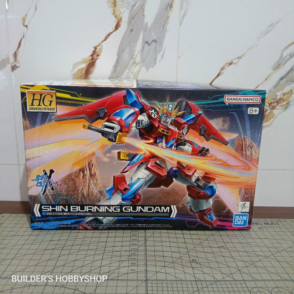 BANDAI HGBU 1/144 HG GUNPLA SHIN BURNING GUNDAM MIB BARU ORIGINAL HGBF SERI HIGH BUILD UNIVERSE