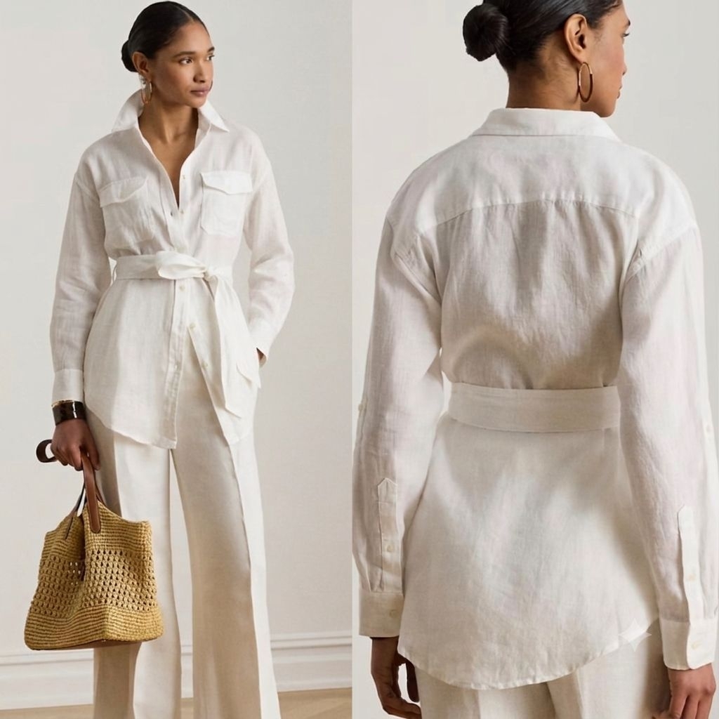 LAUREN by RALPH LAUREN linen shirt