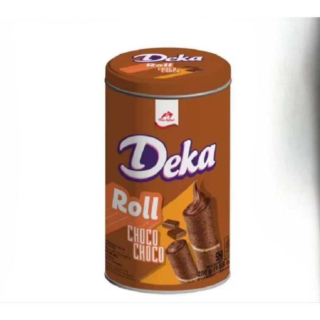 Deka Wafer Roll Choco Choco Coklat Kaleng 230g