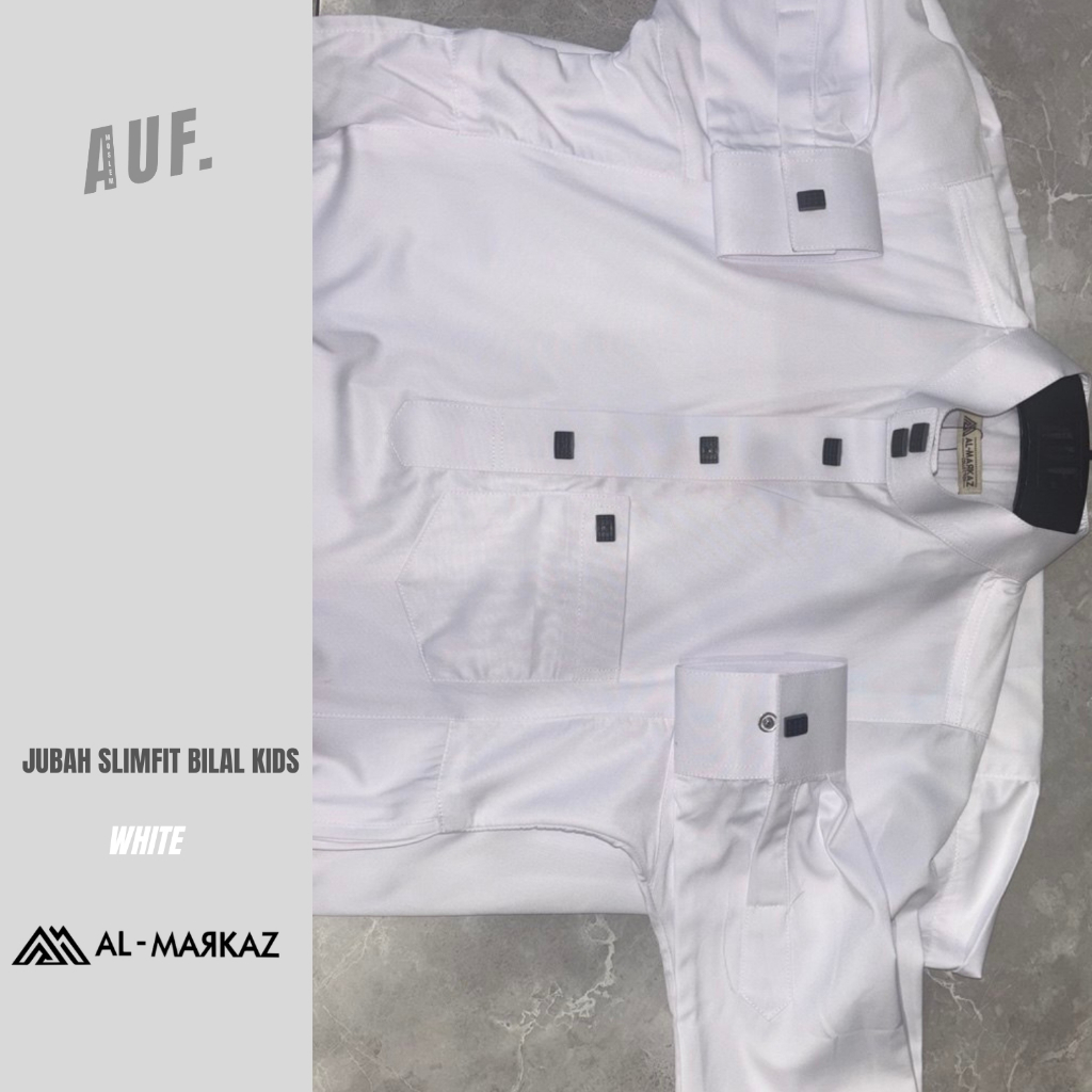 JUBAH SLIMFIT BILAL KIDS || AL MARKAZ || AUF MOSLEM