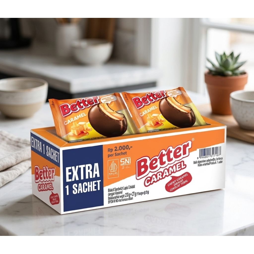 Biskuit better box caramel