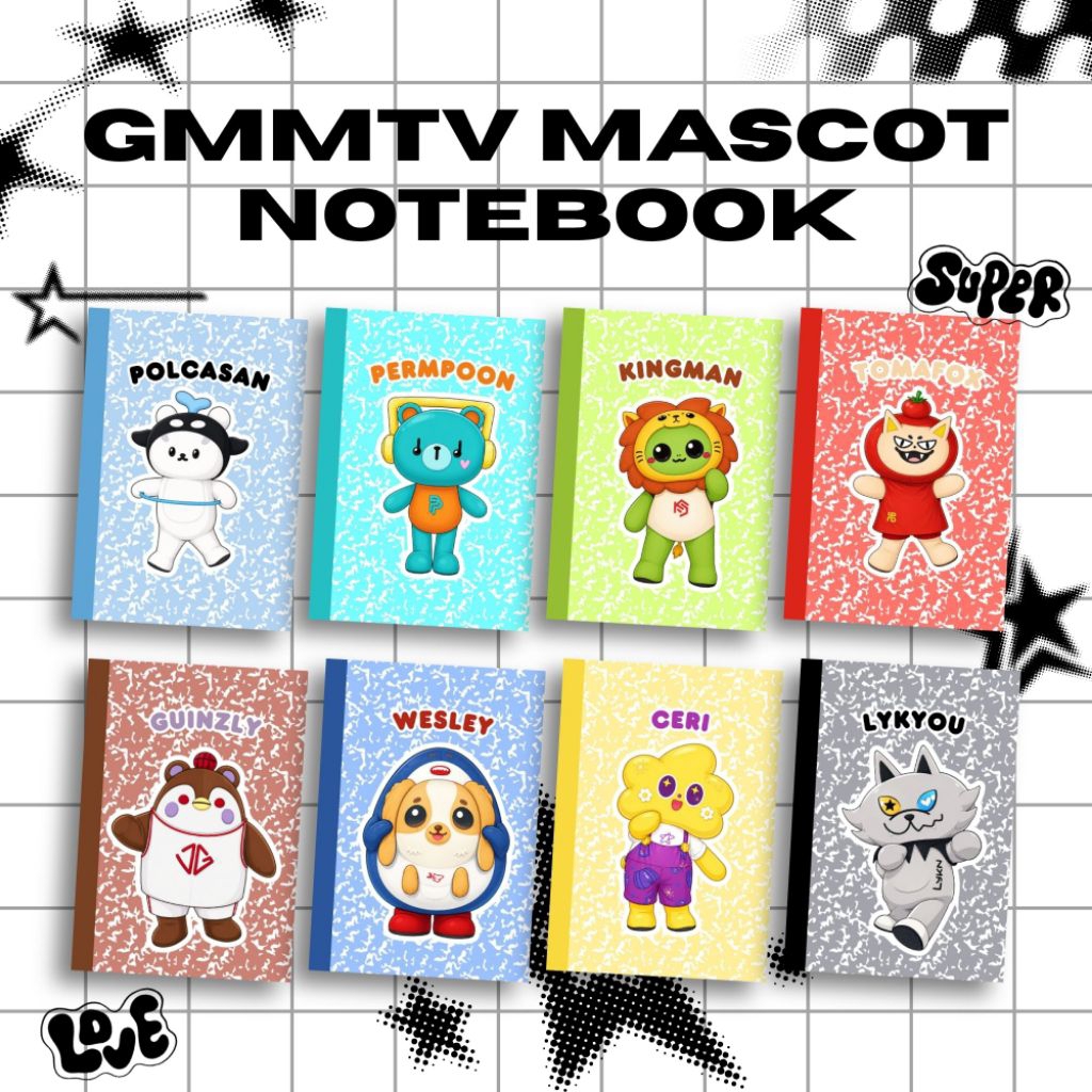 GMMTV MASCOT A5 NOTEBOOK | FANMADE PRODUCT