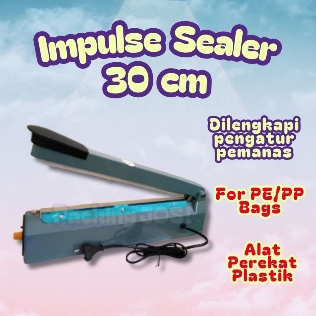 Alat Press Plastik Perekat Plastik Impulse Sealer 30 cm Hand Sealer 30cm