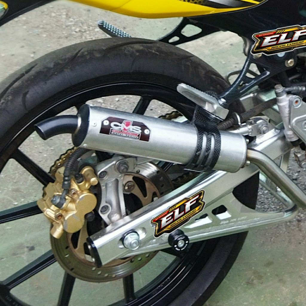 Silencer Knalpot Ninja R RR SS CMS1 Aluminium Las Anti Bocor PNP Suara Garing