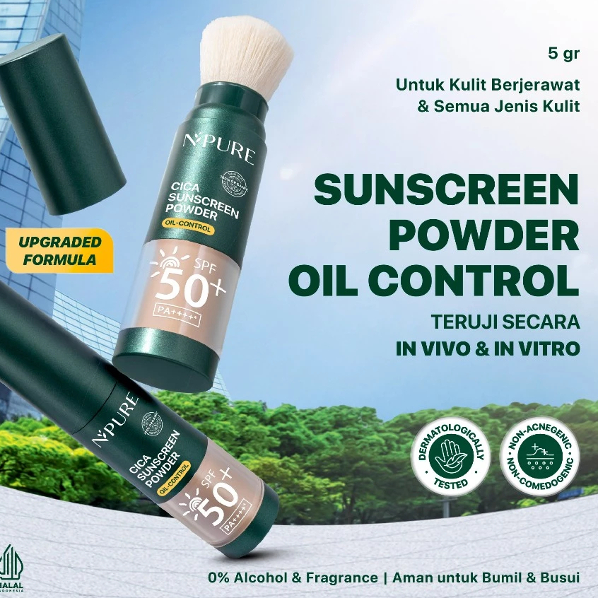 NPURE Sunscreen Cica Sunscreen Powder SPF 50+ PA++++