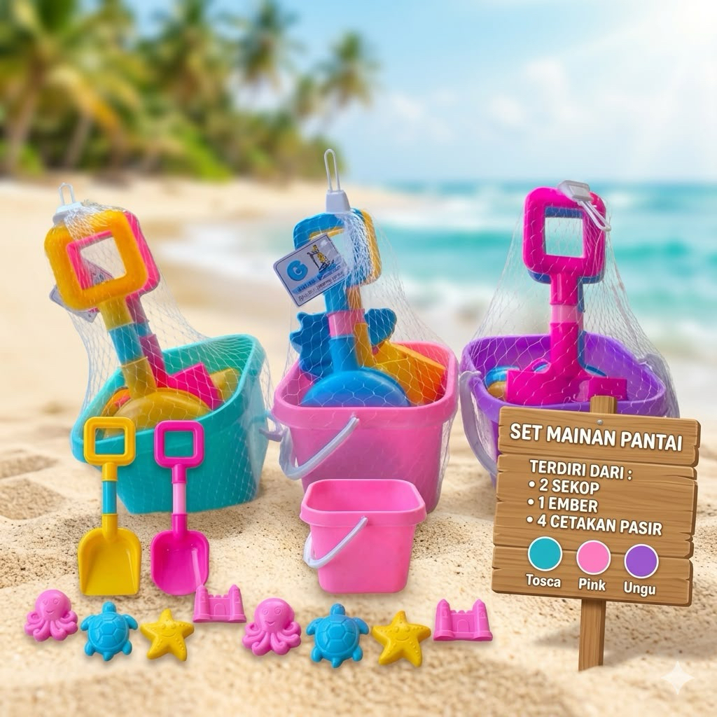 6/168  COD Mainan anak anak/ Mainan Pasir/ Ember Pasir / Mainan Cetakan Pasir / Mainan Pasir anak / 