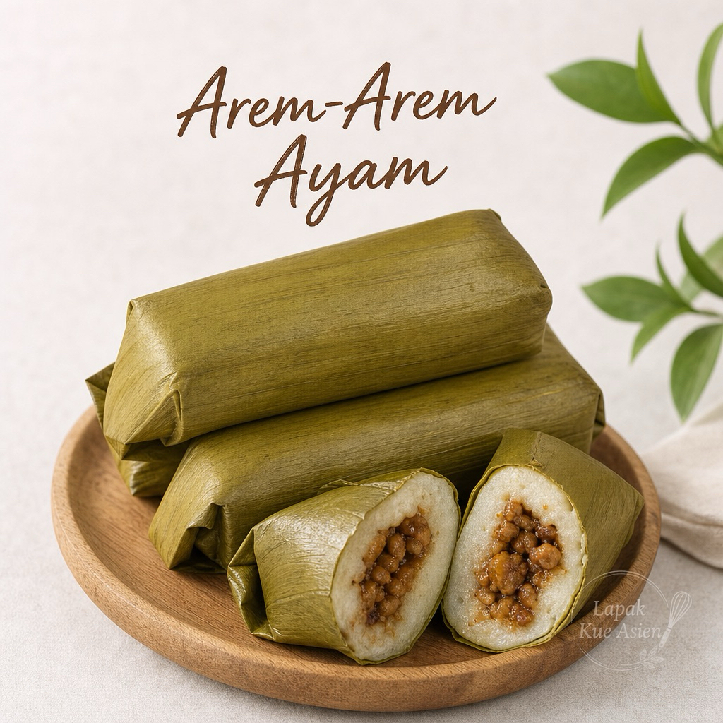 Jajanan Pasar Arem Arem Ayam / Lontong Ayam / Buras Ayam